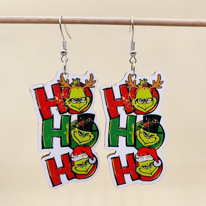 Wholesale Christmas Wooden Earrings JDC-ES-Susheng012