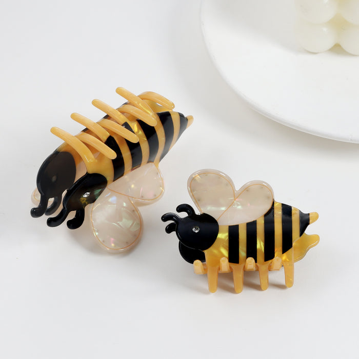 Wholesale Cute Bee Headwear Grab Clip Hairpin