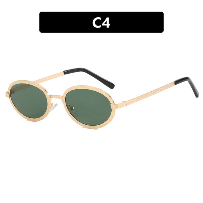 Wholesale Retro Thin Oval PC Sunglasses JDC-SG-PLS151