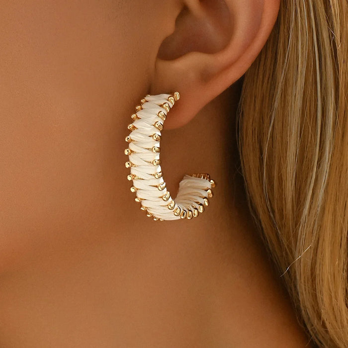 Wholesale Wrapped earrings, niche retro earrings, light luxury earrings