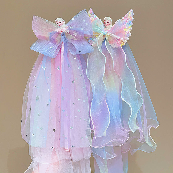 Wholesale Pawl Veil Snow Princess Crown Headwear Hairpin Baby Flower Hair Accessories Hairpin