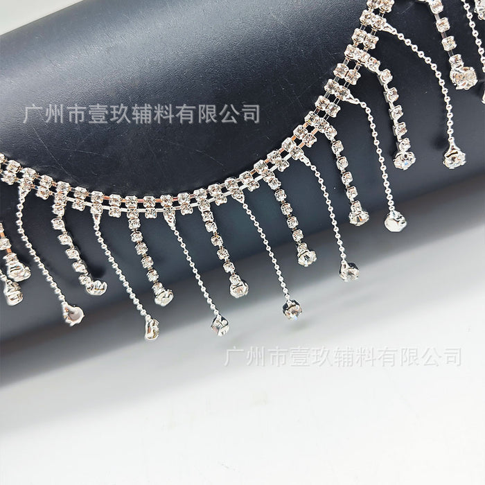 Wholesale DIY Crystal Tassel Rhinestone Chain Clothing Accessories