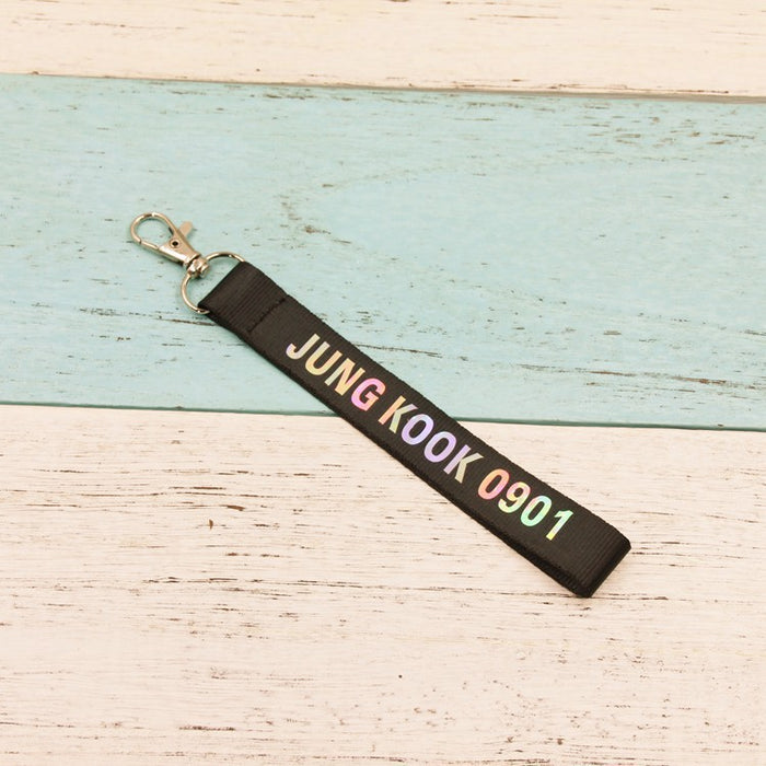 Wholesale Leather Name Tag Lanyard Keychain JDC-KC-HanTian018