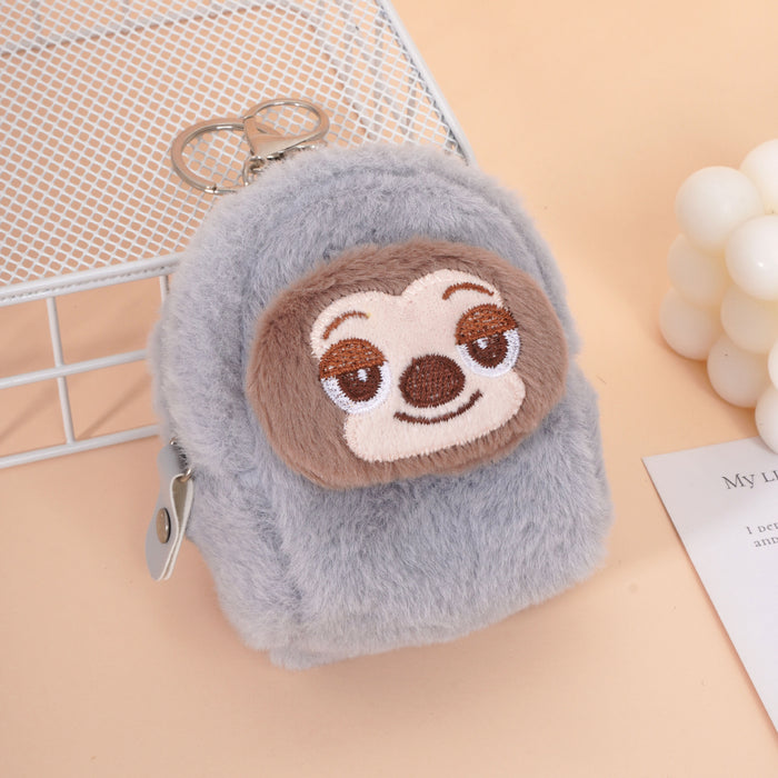Wholesale Plush coin purse,  cute bunny and fox key pouch