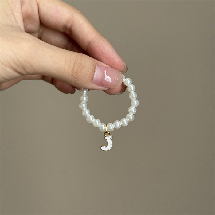 Wholesale Mini blind box pendant letter pearl necklace accessories doll clothes