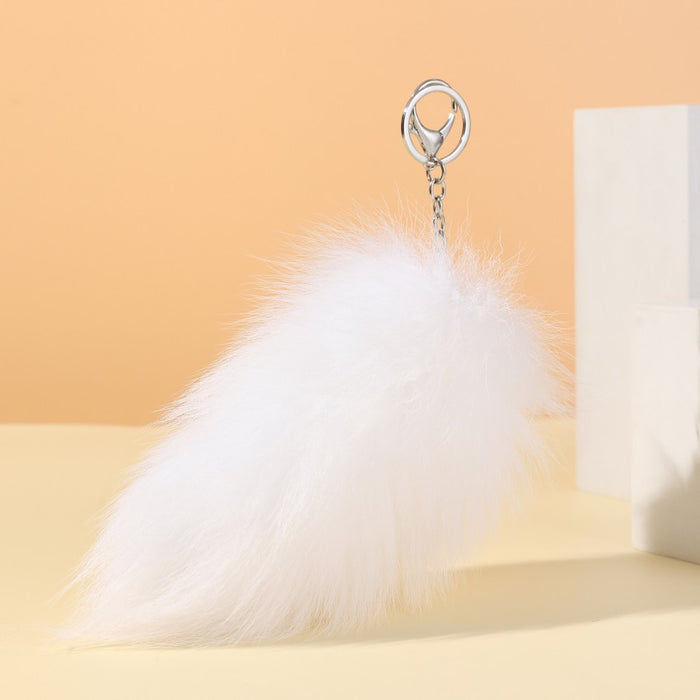 Wholesale Plush Big Fox Tail Keychain JDC-KC-RongRui060