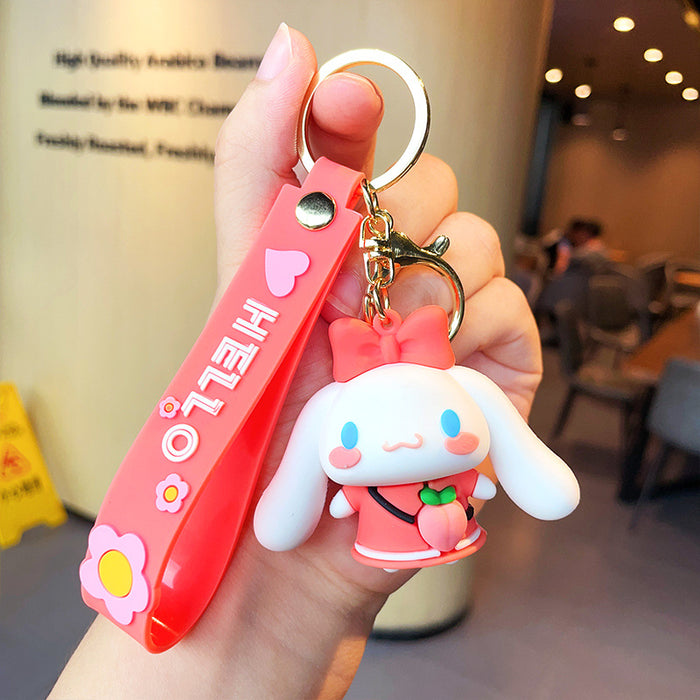 Wholesale PVC Cartoon Silicone Doll Keychain JDC-KC-MLZ001