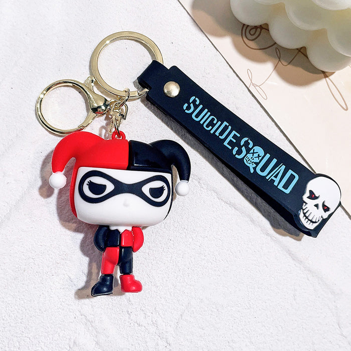 Wholesale Silicone Cartoon Doll Keychain JDC-KC-Qiwei015