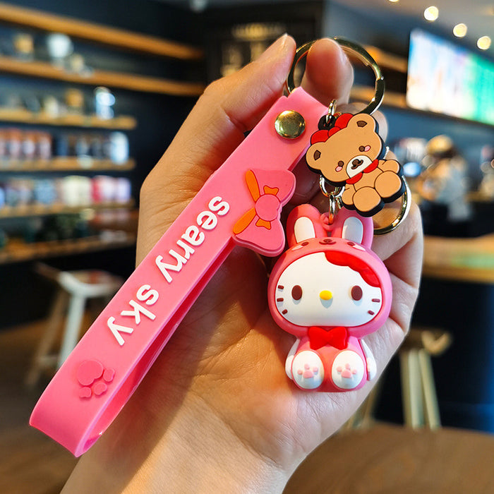 Wholesale Cartoon Doll Rubber Keychain JDC-KC-Tingm017