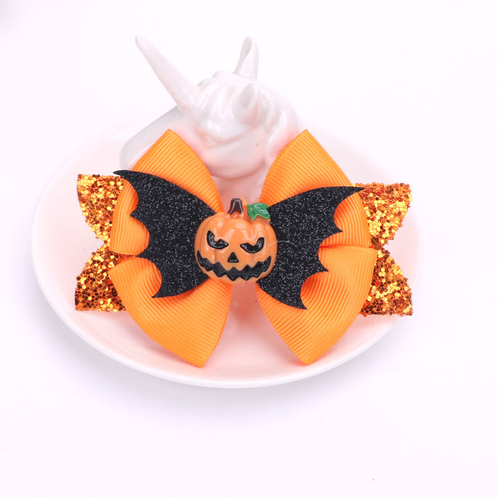 Wholesale Children Halloween Bow Hair Clip JDC-HC-Bais007