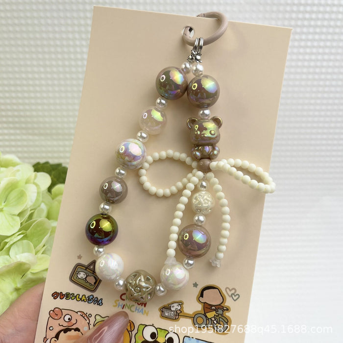Wholesale Creative Cartoon Hand-painted Beads Mobile Phone Hanging Chain Bag Decorative Pendant DIY Accessories for Girlfriends