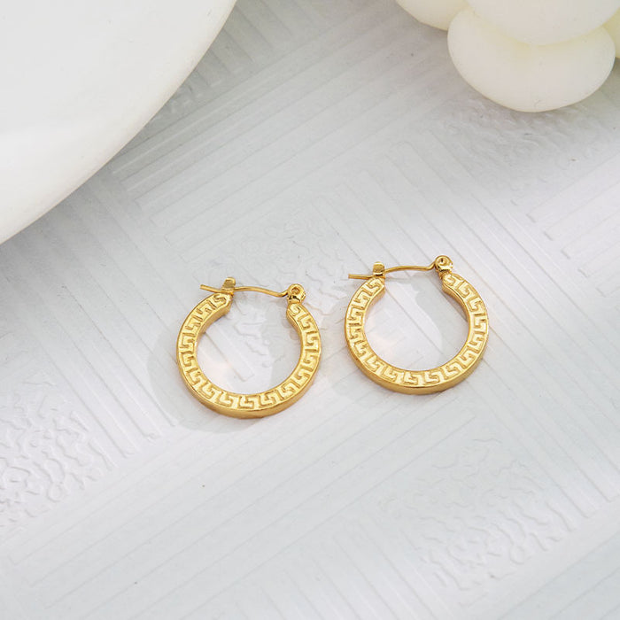 Wholesale Stainless Steel Geometric Earrings Earrings