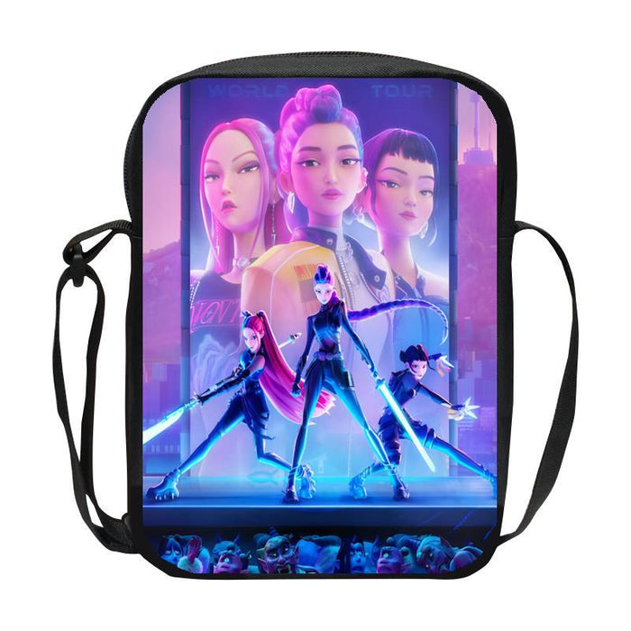 Wholesale K-Pop Hunter Witch Group Children' s Casual Shoulder Bag DIY Customized Men' s and Women' s Crossbody Bag