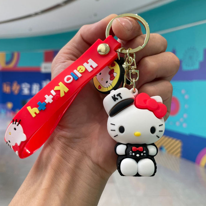 Wholesale Cute keychain cartoon figurine student backpack pendant car keychain small gift