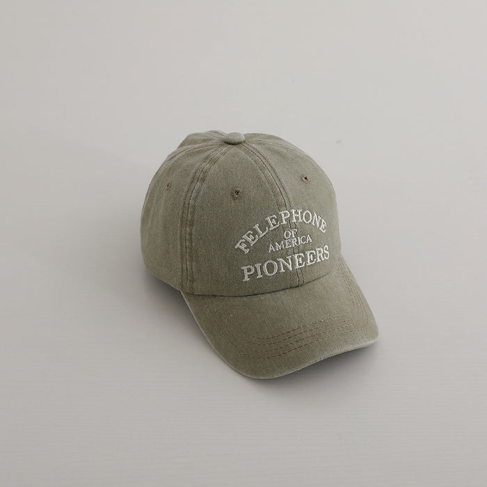 Wholesale American Retro Letter Kids Baseball Cap Navy Blue Sun Hat Fashion Accessory Cute Gift For Boys Girls Boutique Resale
