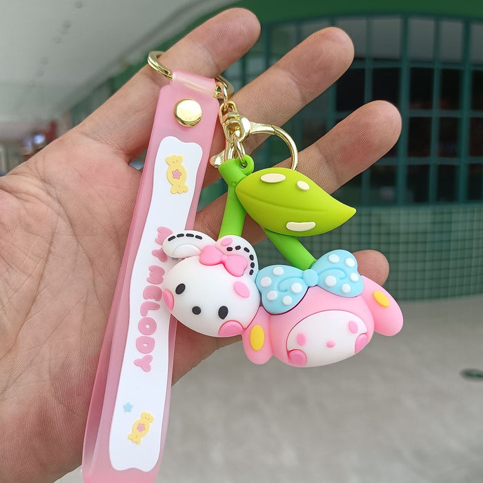 Wholesale Cartoon Silicone Anime Keychain JDC-KC-YiChang038