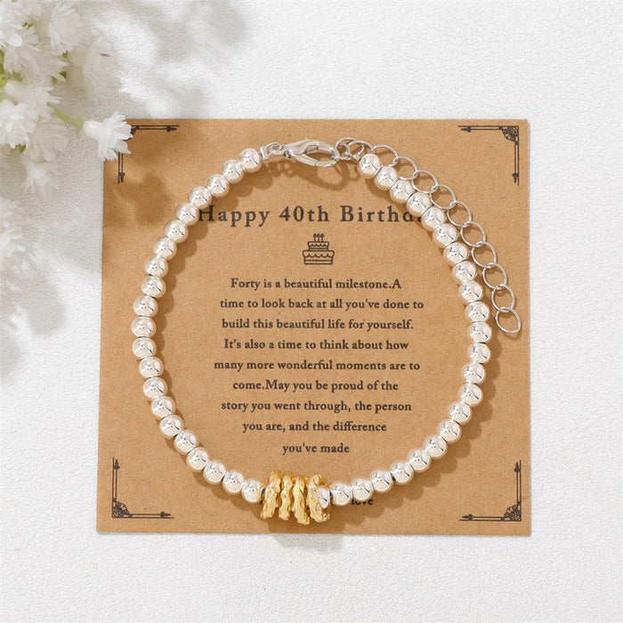 Wholesale 4mm silver hematite bracelet with 18k gold plated spacers and adjustable lobster clasp