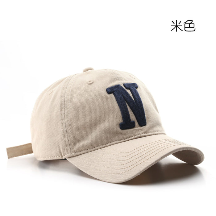 Wholesale Vintage Letter N Embroidered Cotton Fashionhat Baseball Cap JDC-FH-TuL006