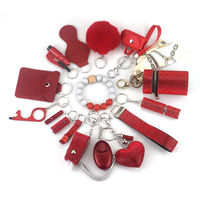 Wholesale Diamond Keychain 16-piece DIY Key Set JDC-KC-TouMS029