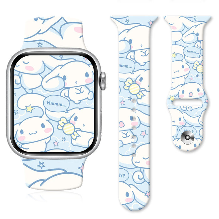 Wholesale Silicone Cartoon Printed Watch Strap JDC-WD-NuoQi011