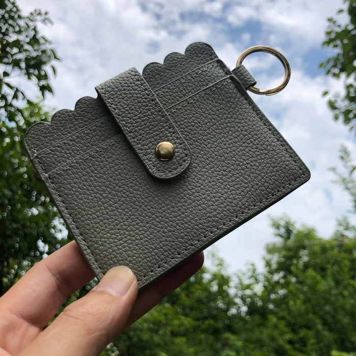 Wholesale PU Card Holder Keychain JDC-KC-Maol016