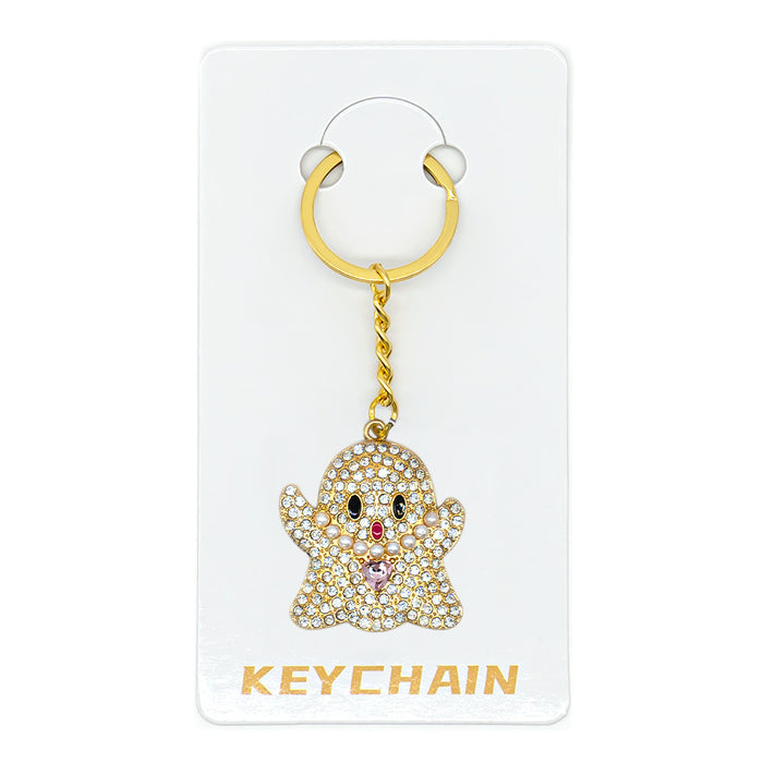 Wholesale Cartoon Christmas Metal Keychain Bag Charm Cute Holiday Gift Accessory