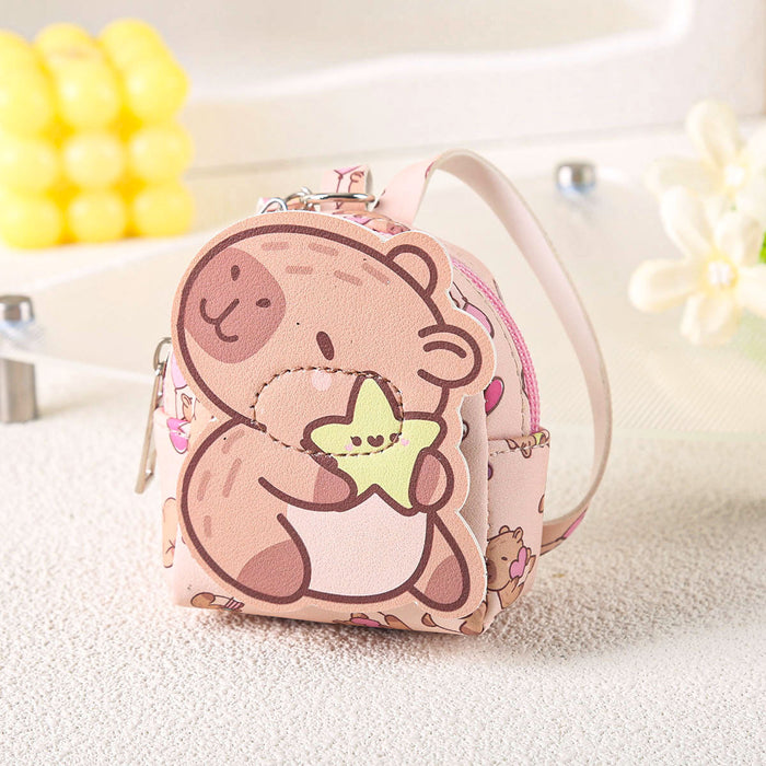 Wholesale Cute Coin Purse Keychain Cartoon Storage Doll Key Bag Doll Machine Grabber Pendant