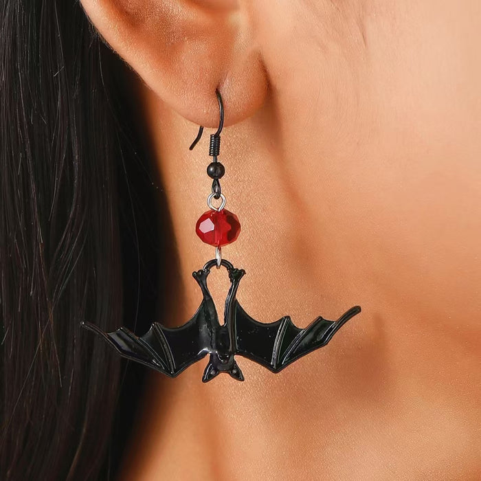 Wholesale Gothic style bat  pendant earrings personality dark ladies jewelry  personality earrings