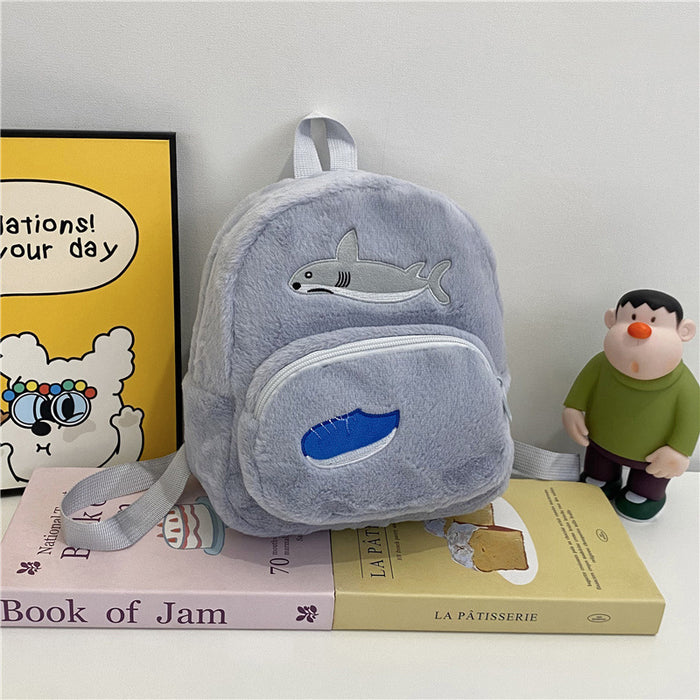 Wholesale Cartoon backpack autumn and winter plush student large capacity versatile school backpack