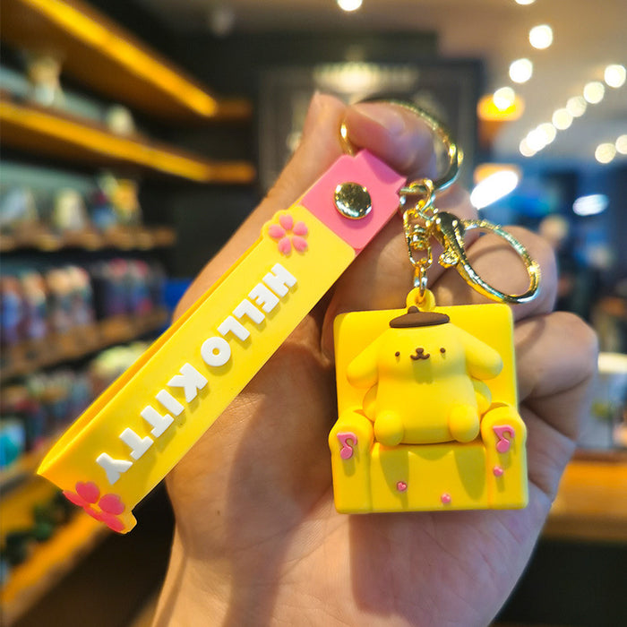 Wholesale Cartoon Doll Silicone Keychain JDC-KC-Tingm209