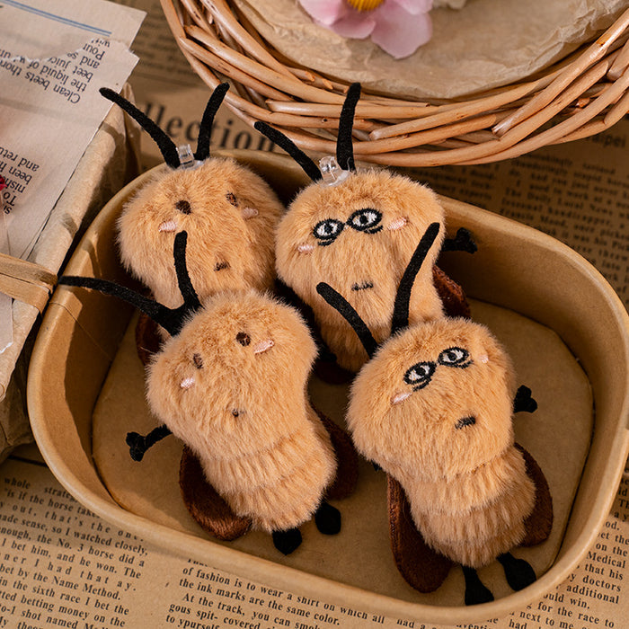 Wholesale Niche cartoon Ah Qiang and Ah Zhen plush toy pendant, abstract and funny clothing hanging accessory, keychain