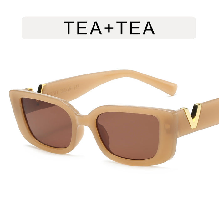 Wholesale Small frame sunglasses, same style fashionable and simple square trendy sunglasses