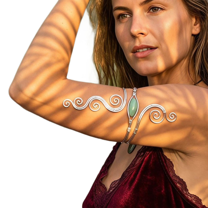 Wholesale Bohemian Light Luxury Retro Holiday Style Sun Arm Bracelet for Women Hollow Three-Dimensional Upper Arm Jewelry