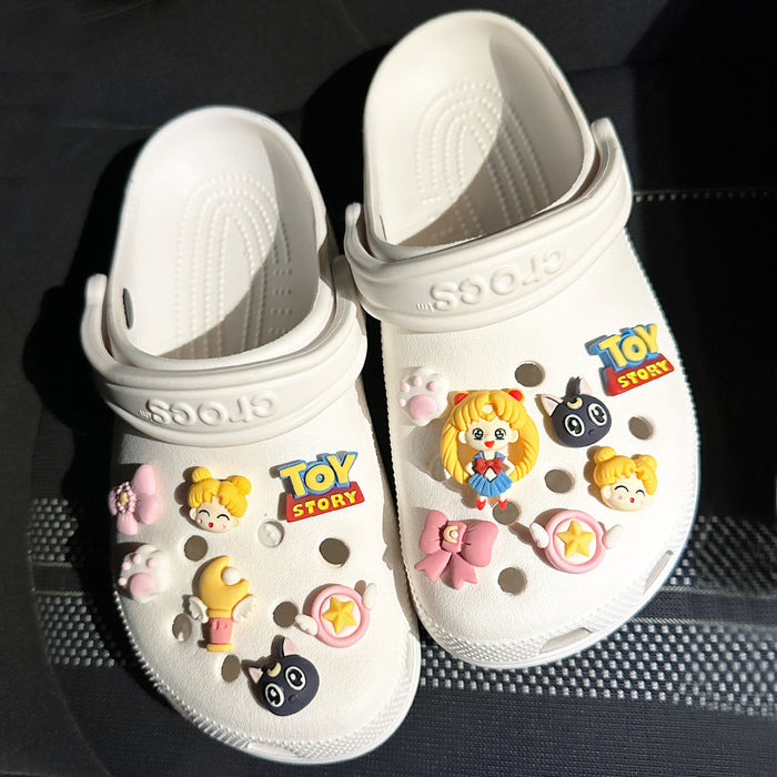 Wholesale Cartoon Three-dimensional Plastic Shoe Buckle JDC-SC-MoNiao006