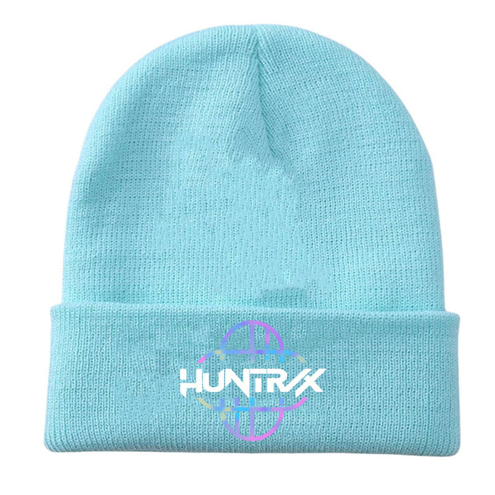 Wholesale Kpop Knitted hat fashion curled brim beanie printed