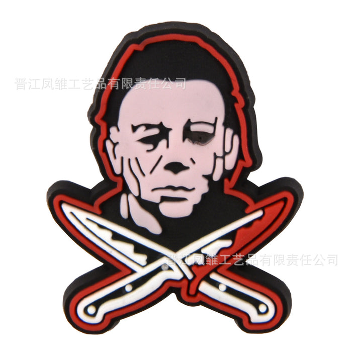 Wholesale 50pcs Horror Tarot  Series Shoes Charms Accessories Slippers Accessories Patch Decorative Shoe Buckle