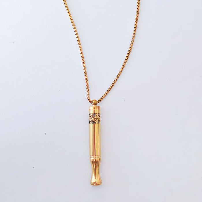 Wholesale Mindfulness Patterned Whistle Necklace