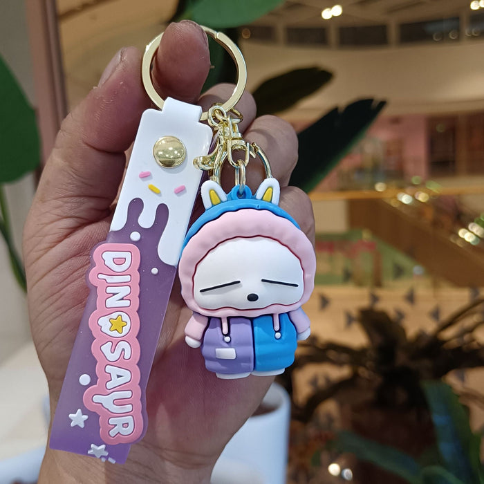 Wholesale Silicone Cartoon Doll Keychain JDC-KC-YiChang-006