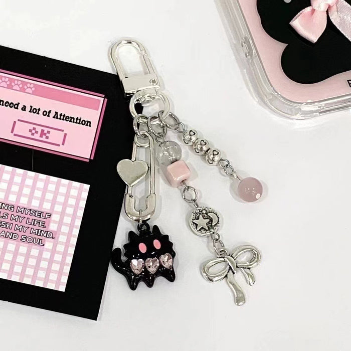Wholesale Long live beaded chain jewelry keychain bag pendant cute