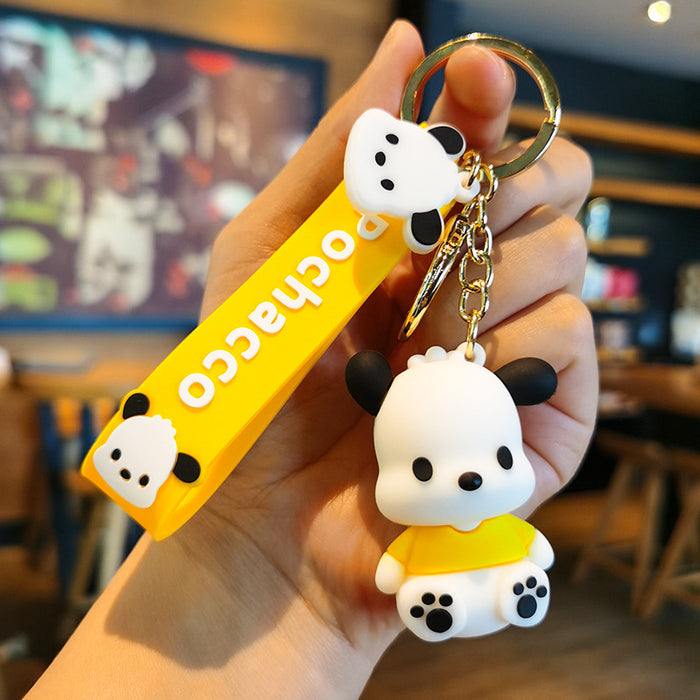 Wholesale Cartoon Silicone Doll Keychain JDC-KC-Tingm290