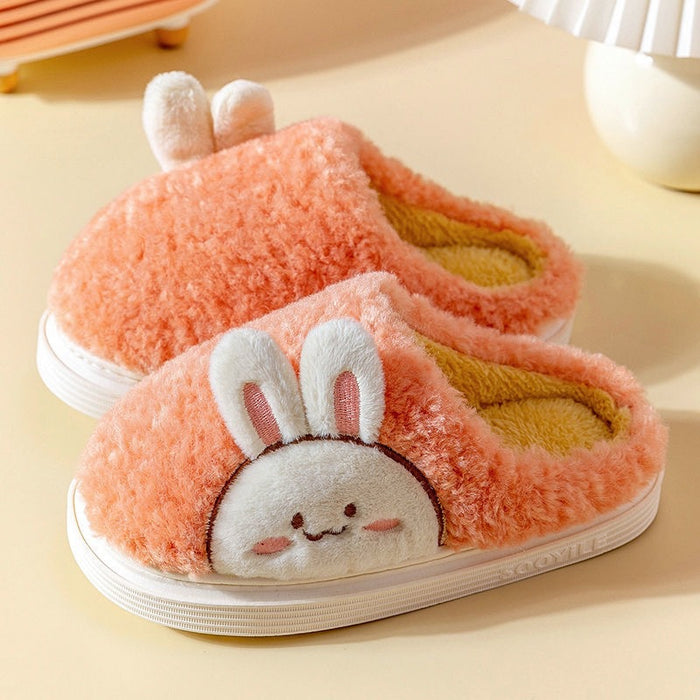 Wholesale Cotton Cute Cartoon Warm Thick Bottom Plush Winter Slippers JDC-SP-Lians002