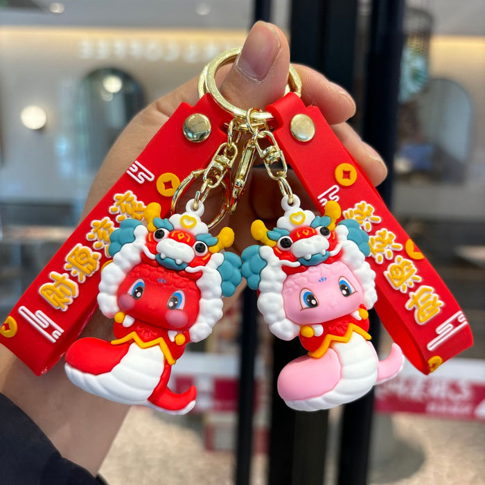 Wholesale  Cute Snake  Lucky  Doll Keychain Pendant