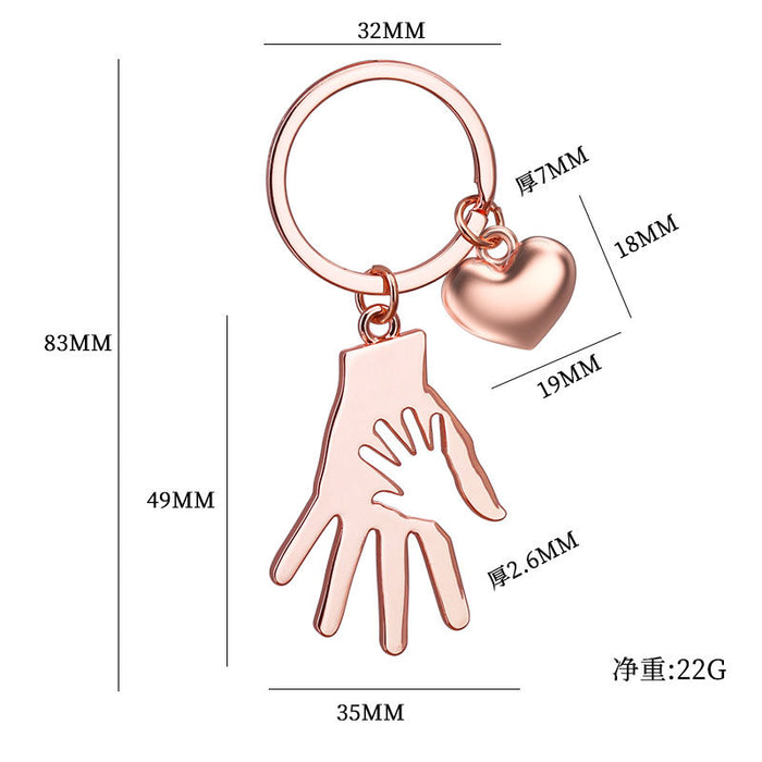 Wholesale Gift Mother's Day Keychain Pendant Customized Creative Gift Love Metal Keychain