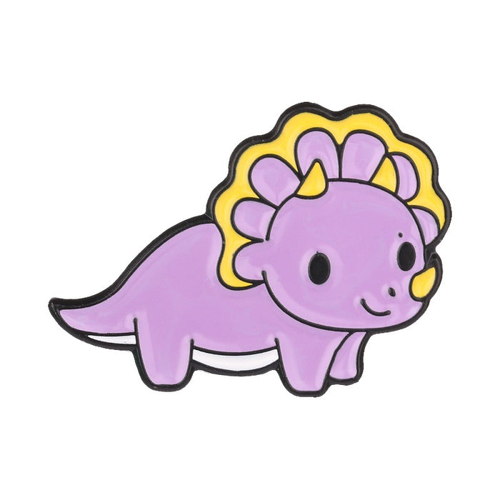Wholesale Cute Dinosaur Enamel Brooch Pin Fashion Animal Badge For Backpack Bag Charm Boutique Gift Accessory