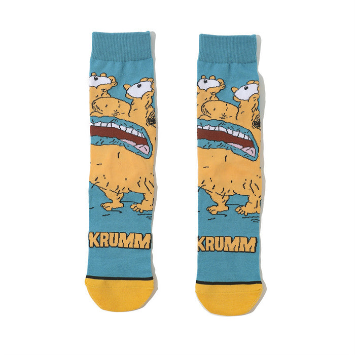 Wholesale cartoon tide socks female male socks sponge socks long cotton socks