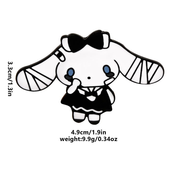 Wholesale Trendy Cartoon Brooch Electroplated Alloy Metal Pin Cute Style Fashion Accessory