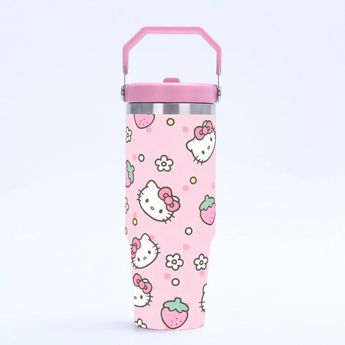 Wholesale Tumbler 30oz Cute Cartoon Stainless Steel Vacuum Travel Portable Ice Bullies Cup