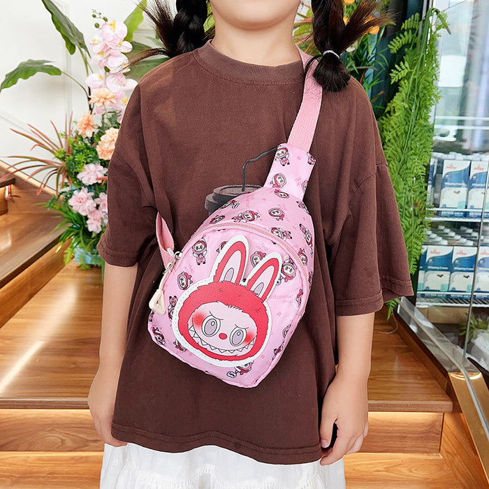 Wholesale Children' s cute cartoon chest bag crossbody bag casual backpack travel small breast bag