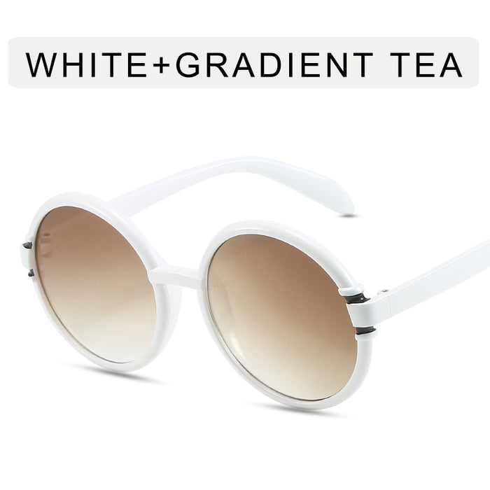 Wholesale Round frame retro sunglasses, new sunglasses, beach sunscreen sunglasses