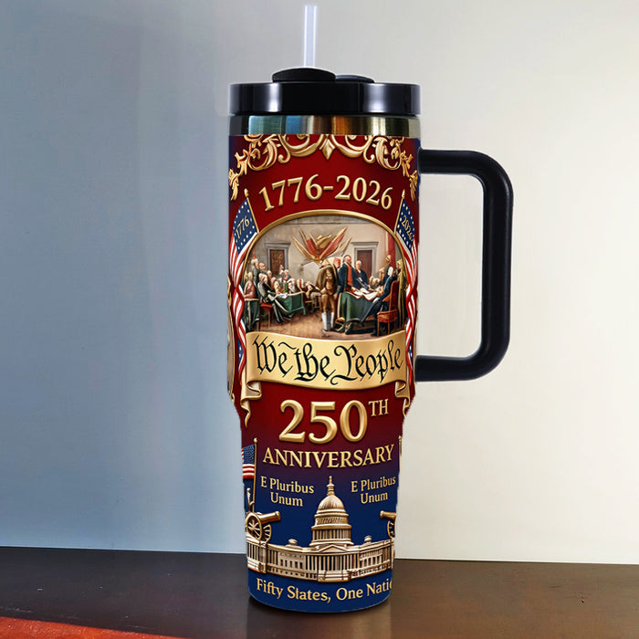 Wholesale US Independence Day 250th Anniversary 40oz Insulated Stainless Steel Tumbler
